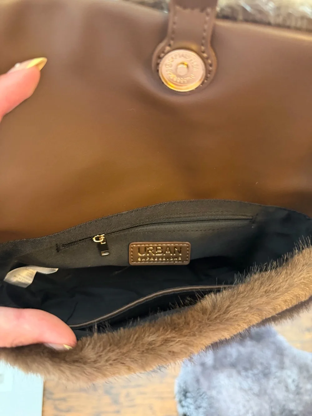 Brown shoulder bag